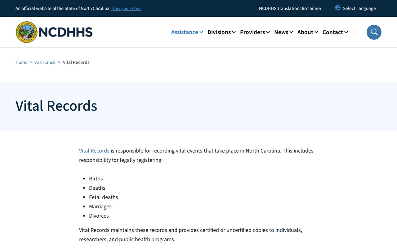 Cary people search through North Carolina vital records