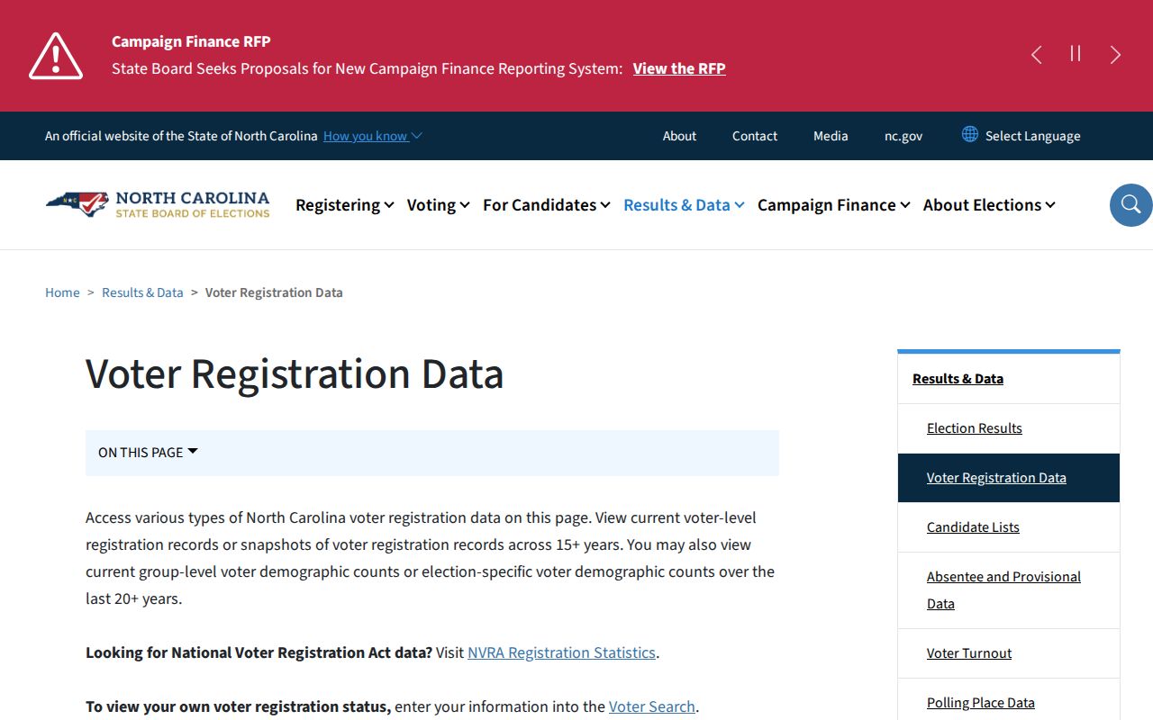 Cary voter registration records current and historical voter file downloads
